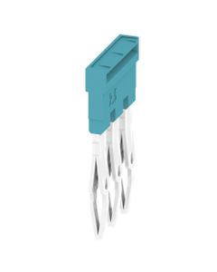 Mostek krosujący ZQV 2.5N/3 BL, 3-biegun. wtykowy, 2.5 mm2, niebieski, do serii A
