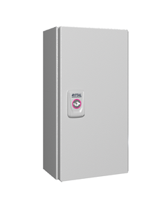 Obudowa z drzwiami KX E-Box 1548.000, 300x150x120 (WxSxG), stalowa IP66, z płytą montażową