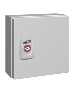 Obudowa z drzwiami KX E-Box 1551.000, 150x150x80 (WxSxG), stalowa IP66, z płytą montażową