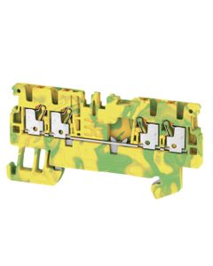 Złączka przewodu ochronnego A4C 1.5 PE, PUSH IN, 1.5 mm2, 500V, zielono-żółta, 4 połączenia