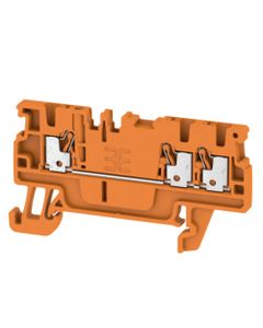 Złączka przelotowa A3C 1.5 OR, PUSH IN, 1.5 mm2, 500V, 17.5A, pomarańczowa, 1 wejście/2 wyjścia
