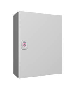 Obudowa z drzwiami KX E-Box 1577.000, 400x300x155 (WxSxG), stalowa IP66, z płytą montażową