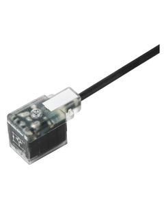 Złącze zaworowe z przewodem SAIL-VSB-180-1.5U(0.5), typ B 11 mm, 2+PE, LED + dioda tłumiąca TVS, 24V AC/DC, kabel 1.5m P...