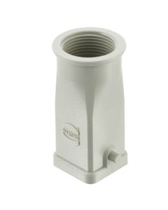 Obudowa złącza rozm. 3A, Han 3A-HTE-M25, jasnoszary plastik, na kabel, prosta, 1 x M25, rygiel pojedynczy