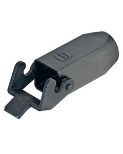 Obudowa złącza rozm. 3A, Han 3A-KG-QB-M20, czarny plastik, na kabel, prosta z klamrą, 1 x M20, do złącza kabel-kabel, ry...