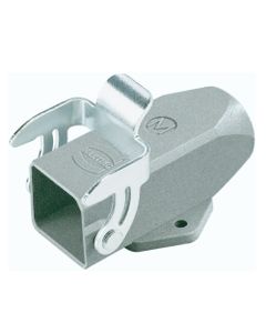 Obudowa złącza rozm. 3A, Han 3A-asgw-QB-M20, metal, na kabel, prosta z klamrą, wejście M20, z uchwytem przelotowym na bo...