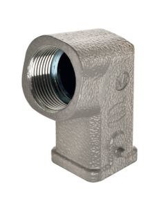 Obudowa złącza rozm. 3A, Han 3A-HAE-M25, metal, na kabel, kątowa, wejście M25, rygiel pojedynczy