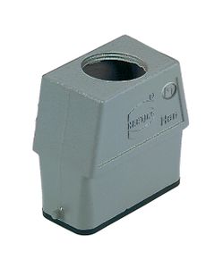 Obudowa złącza rozm. 10A, Han 10A-gg-M25, metal, na kabel, prosta, 1 x M25, rygiel pojedynczy, wysoka konstrukcja