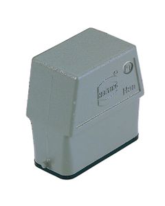 Obudowa złącza rozm. 10A, Han 10A-gs-M25, metal, na kabel, kątowa, 1 x M25, rygiel pojedynczy, wysoka konstrukcja