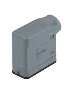 Obudowa złącza rozm. 10A, Han 10A-gs-M20, metal, na kabel, kątowa, 1 x M20, rygiel pojedynczy, niska konstrukcja