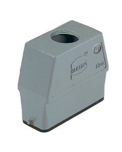 Obudowa złącza rozm. 16A, Han 16A-gg-M25, metal, na kabel, prosta, 1 x M25, rygiel pojedynczy, wysoka konstrukcja