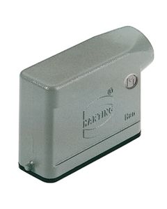 Obudowa złącza rozm. 16A, Han 16A-gs-M20, metal, na kabel, kątowa, wejście M20, rygiel pojedynczy, niska konstrukcja