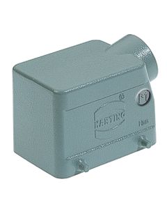 Obudowa złącza rozm. 32A, Han 32A-gs-M25, metal, na kabel, kątowa, 1 x M25, niska konstrukcja, bolce do klamry podwójnej...