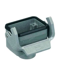 Obudowa złącza rozm. 6B, Han 6B-kg-LB-M20, na kabel, prosta, 1 x M20, do złącza kabel-kabel, rygiel pojedynczy, niska ko...