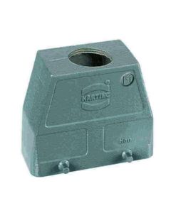 Obudowa złącza rozm. 10B, Han B Hood Top Entry HC 4 Pegs M40, na kabel, prosta, 1 x M40, rygiel podwójny, wysoka konstru...