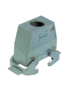 Obudowa złącza rozm. 10B, Han 10B-gg-QB-M25, na kabel, prosta, 1 x M25, wysoka konstrukcja, z 2 klamrami