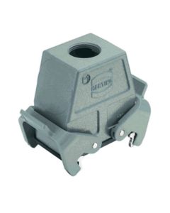 Obudowa złącza rozm. 10B, Han 10B-kg-QB-M32, na kabel, prosta, 1 x M32, do złącza kabel-kabel, rygiel podwójny, wysoka k...