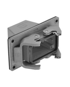 Obudowa złącza rozm. 10B, Han 10B HTE M32 PFT DL, przepust kołnierzowy na kabel, prosty, 1 x M32, rygiel podwójny, wysok...