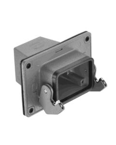 Obudowa złącza rozm. 10B, Han 10B HTE M25 PFT SL, przepust kołnierzowy na kabel, prosty, 1 x M25, rygiel pojedynczy, wys...