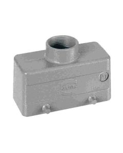 Obudowa złącza rozm. 10B, Han 10B-gg-M25, na kabel, prosta, 1 x M25, niska konstrukcja, bolce do klamry podwójnej