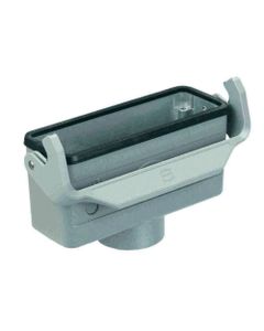 Obudowa złącza rozm. 10B, Han 10B-kg-LB-M20, na kabel, prosta, 1 x M20, do złącza kabel-kabel, niska konstrukcja, z klam...