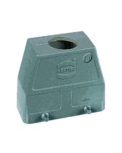 Obudowa złącza rozm. 16B, Han 16B-gg-M40, na kabel, prosta, 1 x M40, wysoka konstrukcja, bolce do klamry podwójnej