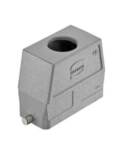 Obudowa złącza rozm. 16B, Han 16B-gg-R-M32, metal, na kabel, prosta, wejście 1 x M32, wysoka konstrukcja, bolce do klamr...