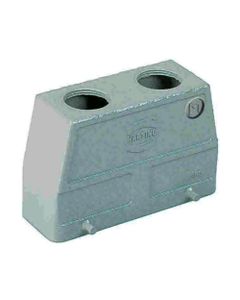 Obudowa złącza rozm. 16B, Han 16B-gg2-M25, na kabel, prosta, 2 x M25, wysoka konstrukcja, bolce do klamry podwójnej