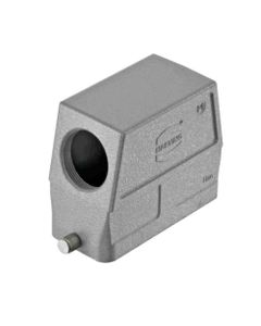 Obudowa złącza rozm. 16B, Han 16B-gs-R-M40, metal, na kabel, kątowa, wejście 1 x M40, rygiel pojedynczy, wysoka konstruk...