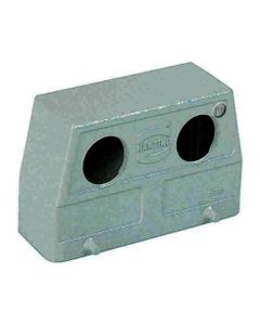 Obudowa złącza rozm. 16B, Han 16B-gw2-M25, na kabel, kątowa, otwory z boku 2 x M25, wysoka konstrukcja, bolce do klamry ...