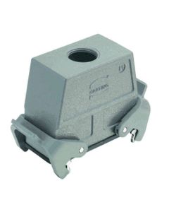 Obudowa złącza rozm. 16B, Han 16B-kg-QB-M32, na kabel, prosta, 1 x M32, do złącza kabel-kabel, wysoka konstrukcja, z 2 k...