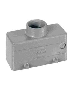 Obudowa złącza rozm. 16B, Han 16B-gg-M32, na kabel, prosta, 1 x M32, rygiel podwójny, niska konstrukcja