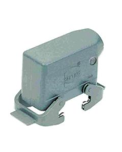 Obudowa złącza rozm. 16B, Han 16B-gs-QB-M25, na kabel, kątowa, 1 x M25, rygiel podwójny, niska konstrukcja, z 2 klamrami...