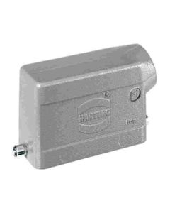 Obudowa złącza rozm. 16B, Han 16B-gs-R-M32, metal, na kabel, kątowa, wejście 1 x M32, niska konstrukcja, bolce do klamry...