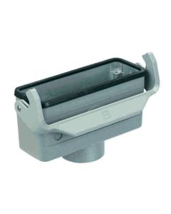 Obudowa złącza rozm. 16B, Han 16B-kg-LB-M25, na kabel, prosta, 1 x M25, do złącza kabel-kabel, rygiel pojedynczy, niska ...