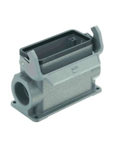 Obudowa złącza rozm. 24B, Han 24B-asg2-LB-M32, cokołowa, wyjście boczne 2 x M32, wysoka konstrukcja, z klamrą pojedynczą...