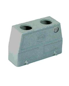 Obudowa złącza rozm. 24B, Han 24B-gg2-M32, na kabel, prosta, 2 x M32, wysoka konstrukcja, bolce do klamry podwójnej