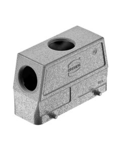 Obudowa złącza rozm. 24B, Han 24B-HTE/HSE-M32, na kabel, wyjście górne/boczne, 2 x M32, rygiel podwójny, wysoka konstruk...