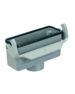 Obudowa złącza rozm. 24B, Han 24B-kg-LB-M32, na kabel, prosta, 1 x M32, do złącza kabel-kabel, rygiel pojedynczy, niska ...