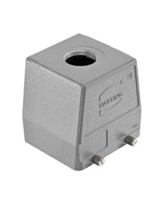 Obudowa złącza rozm. 32B, Han 32B-gg-R-M50, na kabel, prosta, 1 x M50, wysoka konstrukcja, bolce do klamry podwójnej