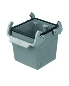 Obudowa złącza rozm. 32B, Han 32B-kg-QB-M40, na kabel, prosta, 1 x M40, do złącza kabel-kabel, rygiel podwójny, wysoka k...