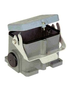 Obudowa złącza rozm. 48B, Han 48B-asg2-LB-K-M40, cokołowa, wyjście boczne 2 x M40, z klamrą i z pokrywą z tworzywa, rygi...