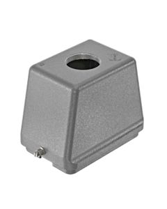 Obudowa złącza rozm. 48B, Han 48B-gg-R-M50, na kabel, prosta, 1 x M50, wysoka konstrukcja, bolce do klamry pojedynczej