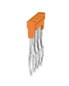 Mostek krosujący ZQV 1.5N/4, 4-biegun. wtykowy, 1.5 mm2, pomarańczowy, do serii A