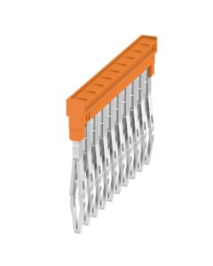 Mostek krosujący ZQV 1.5N/10, 10-biegun. wtykowy, 1.5 mm2, pomarańczowy, do serii A