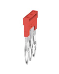 Mostek krosujący ZQV 1.5N/3 RD, 3-biegun. wtykowy, 1.5 mm2, czerwony, do serii A