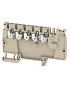 Złączka dystrybucyjna AAP12 2.5 LI BL, PUSH IN, 2.5 mm2, 800V, 24A, ciemnobeżowa, popychacz niebieski