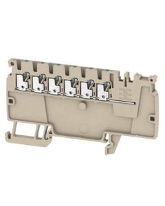 Złączka dystrybucyjna AAP11 1.5 LI BL, PUSH IN, 1.5 mm2, 500V, 17.5A, ciemnobeżowa, popychacz niebieski
