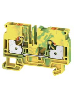 Złączka przewodu ochronnego A2C 6 PE, PUSH IN, 6 mm2, 800V, zielono-żółta, 2 połączenia
