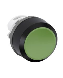 Przycisk kryty MP1-10G zielony, monostabilny, kołnierz z tworzywa, napęd bez ramki